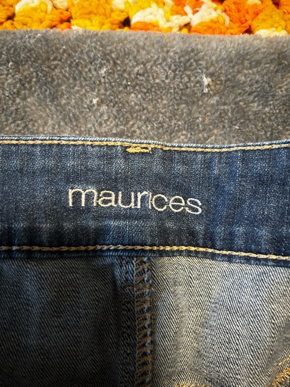 Maurices Blue Faded Denim Skirt - Picture 3 of 5